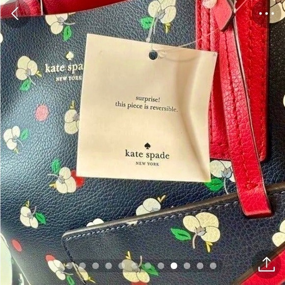 Kate Spade Mya Breeze Floral Ditsy Reversible Tote with Wristlet MSRP $329.00 - Picture 5 of 9